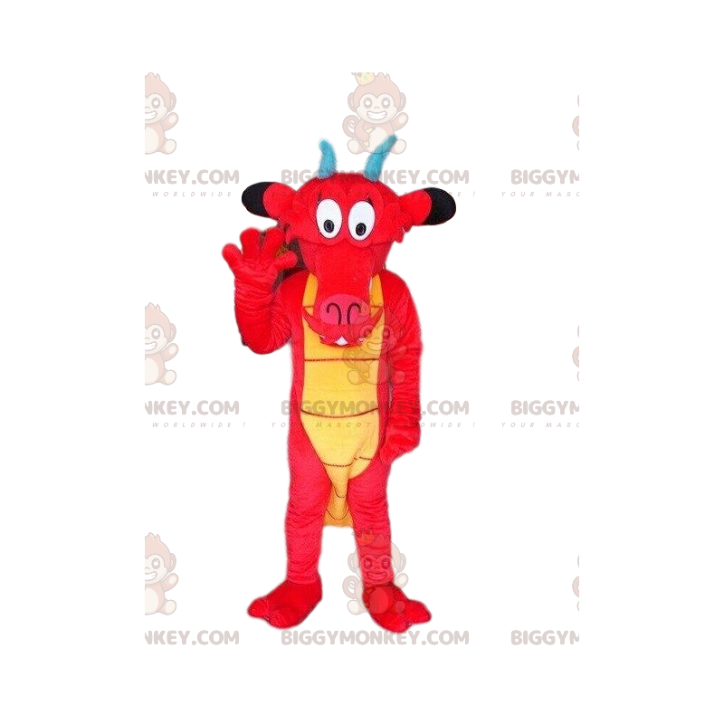 Costume de mascotte BIGGYMONKEY™ de Mushu, le dragon dans Costume de mascotte BIGGYMONKEY™ de Mushu, le dragon dans
