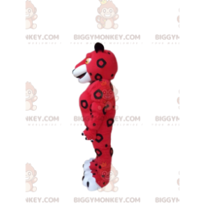 Κόκκινη και λευκή στολή μασκότ Tiger BIGGYMONKEY™, Στολή κόκκινης γάτας - Μασκότ τίγρης - BIGGYMONKEY_08782 - BiggyMonkey.com