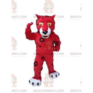 Κόκκινη και λευκή στολή μασκότ Tiger BIGGYMONKEY™, Στολή κόκκινης γάτας - Μασκότ τίγρης - BIGGYMONKEY_08782 - BiggyMonkey.com