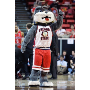 Gray Bulldog Dog BIGGYMONKEY™ Mascot Costume - Biggymonkey.com