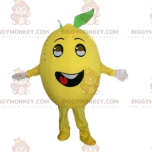Costume de mascotte BIGGYMONKEY™ de citron jaune, costume