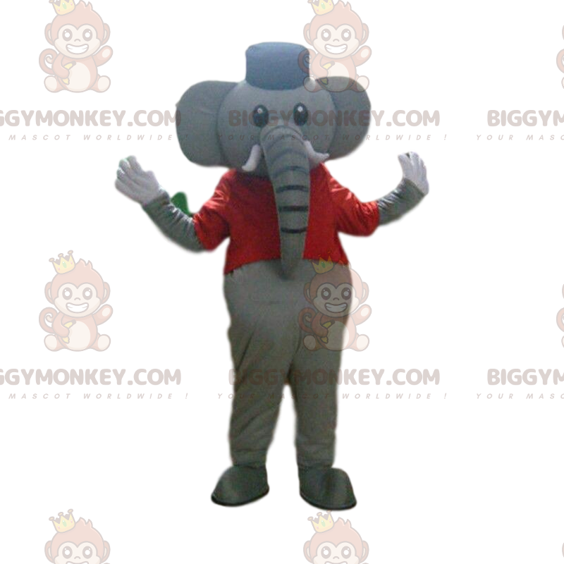 Gray elephant BIGGYMONKEY™ mascot costume, circus costume Gray elephant BIGGYMONKEY™ mascot costume, circus costume