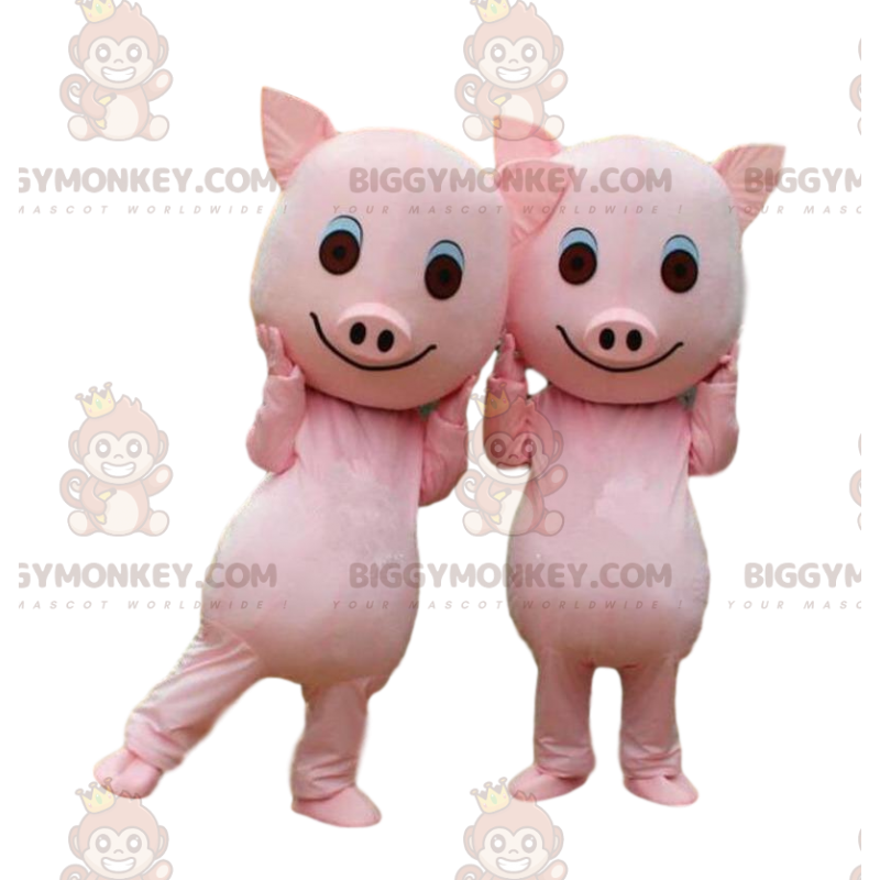 2 BIGGYMONKEY™-maskottiporsasta, pari porsasta, vaaleanpunaiset 2 BIGGYMONKEY™-maskottiporsasta, pari porsasta, vaaleanpunaiset