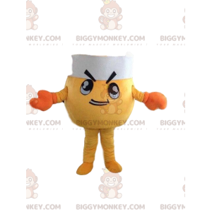 Kostým maskota žlutého kraba BIGGYMONKEY™ s kuchařským
