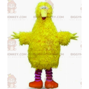 BIGGYMONKEY™ Mascot Costume Yellow Bird All Hairy Giant Bird