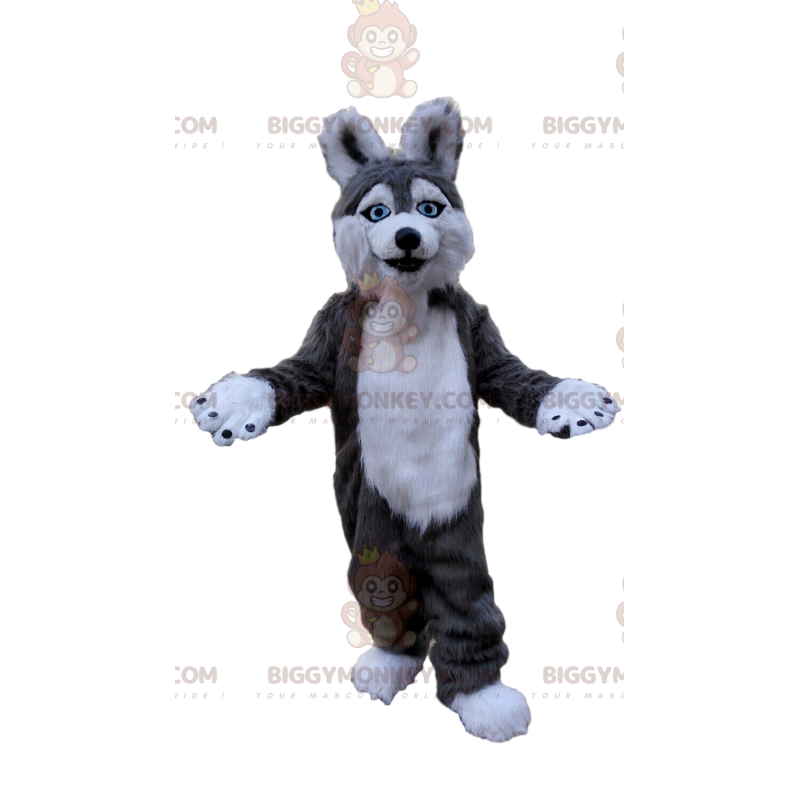 BIGGYMONKEY™ costume da mascotte di cane husky, costume da volpe, costume peloso - Mascotte di cani - BiggyMonkey.com
