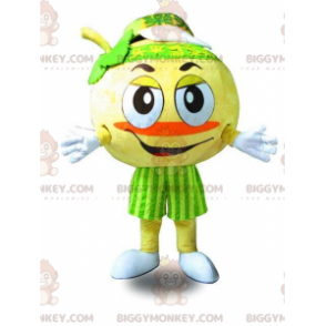 Tennis Ball BIGGYMONKEY™ Mascot Costume, Pear Costume, Round