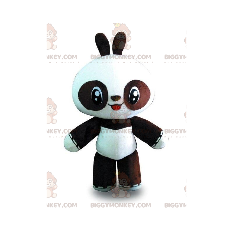 BIGGYMONKEY™ maskotkostume af sort og hvid panda, kæmpe BIGGYMONKEY™ maskotkostume af sort og hvid panda, kæmpe