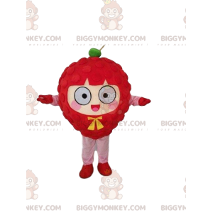 Kæmpe hindbær BIGGYMONKEY™ maskot kostume, rød frugt kostume -
