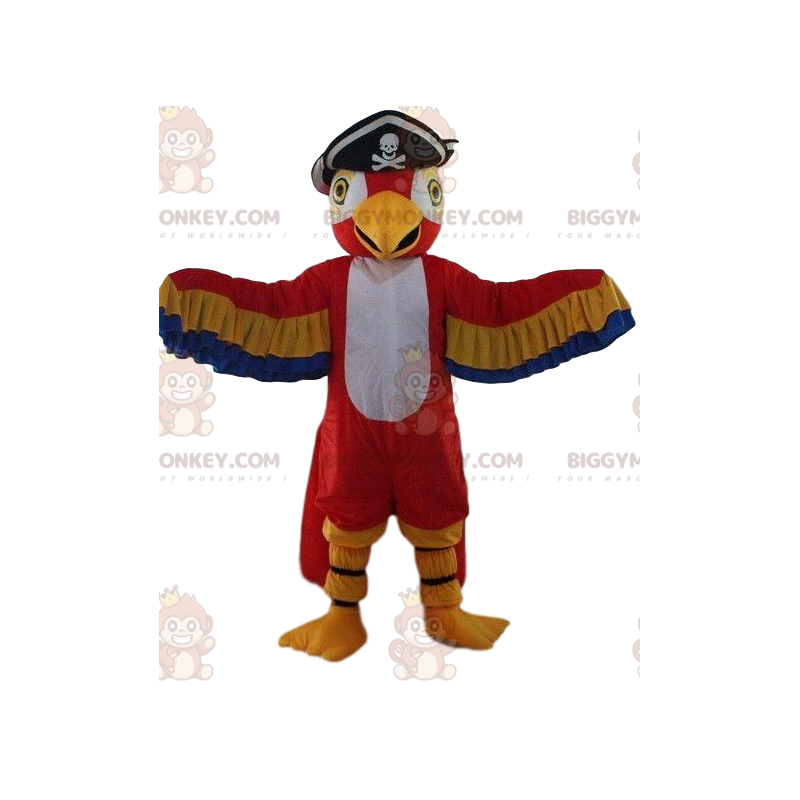 BIGGYMONKEY™ Costume da mascotte Pappagallo colorato con BIGGYMONKEY™ Costume da mascotte Pappagallo colorato con