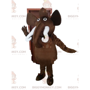 Mammoth Big Tusks Giant Elephant BIGGYMONKEY™ Mascot Costume -