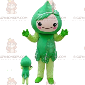 Costume de mascotte BIGGYMONKEY™ de feuille d'arbre, costume