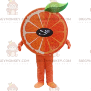 Πορτοκαλί στολή μασκότ BIGGYMONKEY™, στολή φρούτων, φανταχτερό