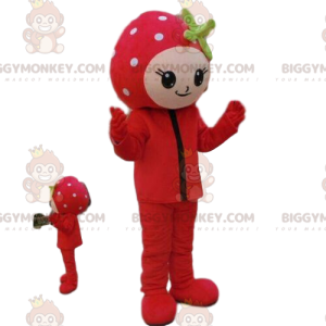 Dívčí kostým maskota BIGGYMONKEY™, kostým jahody, kostým ovoce
