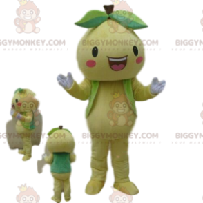Peer BIGGYMONKEY™ mascottekostuum, fruitkostuum, geel fruit -