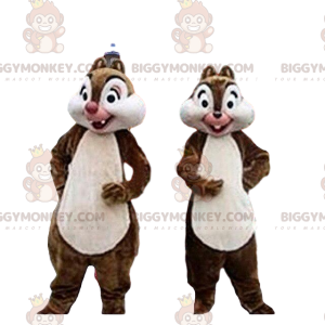 mascotte BIGGYMONKEY™ de Tic et Tac, s écureuils de dessin