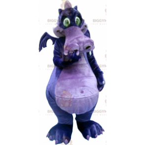 Purple and Purple Dragon BIGGYMONKEY™ Mascot Costume -