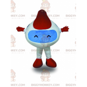 Vit och röd robot BIGGYMONKEY™ maskotdräkt, robotdräkt - Mänskliga maskot - BIGGYMONKEY_08856 - BiggyMonkey.com