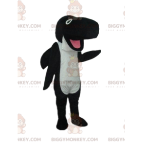 BIGGYMONKEY™ maskotdräkt späckhuggare, svartvit val, havsdräkt