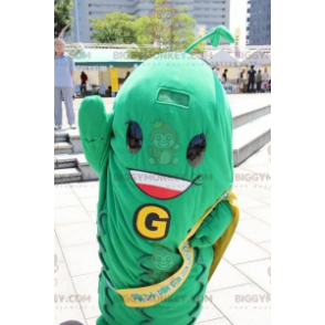 Costume da mascotte BIGGYMONKEY™ di fagiolini in salamoia verde