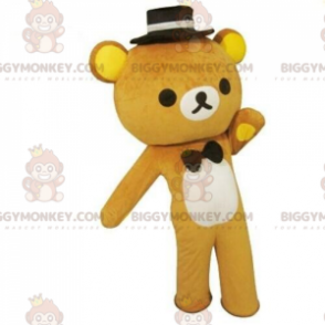 Stilfuld bamse BIGGYMONKEY™ maskot kostume, romantisk gentleman