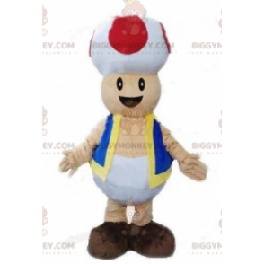 BIGGYMONKEY™ Costume da mascotte Rospo, Fungo del videogioco