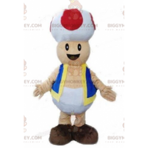 BIGGYMONKEY™ Mascot Costume Toad, Mario Video Game Mushroom