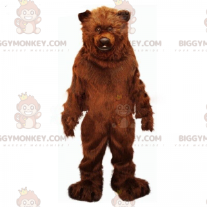 Brown bear BIGGYMONKEY™ mascot costume, realistic bear costume