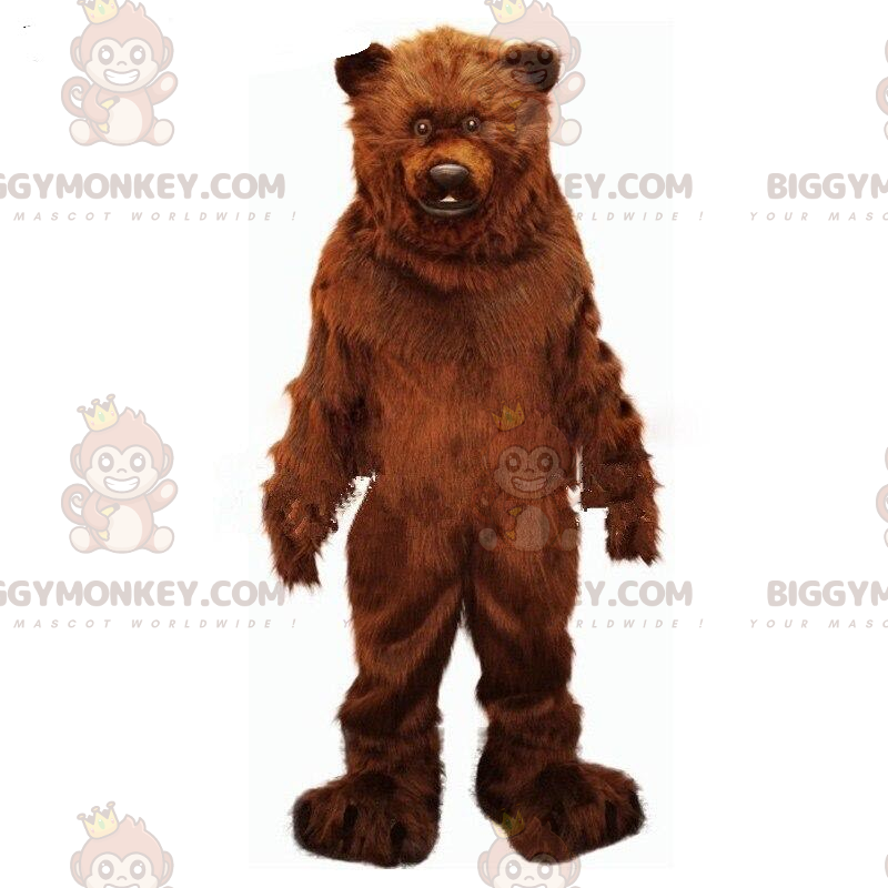 Bruine beer BIGGYMONKEY™ mascottekostuum, realistisch Bruine beer BIGGYMONKEY™ mascottekostuum, realistisch
