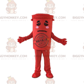 Disfraz de mascota Red Bin BIGGYMONKEY™, disfraz de basurero