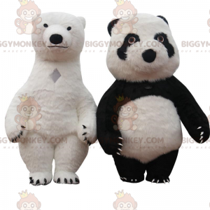 Mascote de urso inflável do BIGGYMONKEY™, fantasias de ursinho