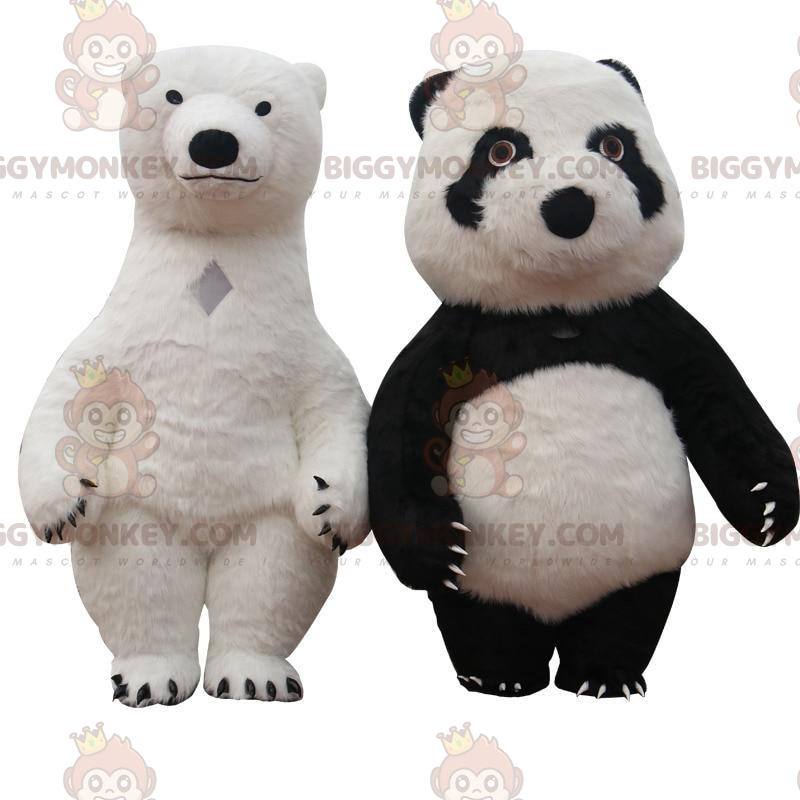 mascotte BIGGYMONKEY™ d'ours gonflables, costumes de nounours mascotte BIGGYMONKEY™ d'ours gonflables, costumes de nounours