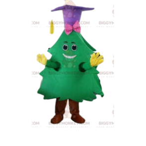 Στολή μασκότ BIGGYMONKEY™ πράσινο δέντρο, στολή δέντρου