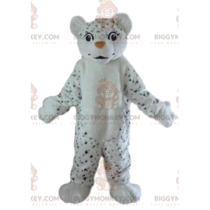 BIGGYMONKEY™ mascot costume of white and black tiger, leopard