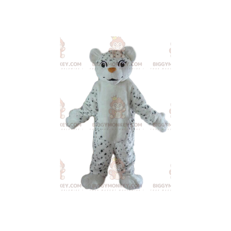 Costume de mascotte BIGGYMONKEY™ de tigre blanc et noir Costume de mascotte BIGGYMONKEY™ de tigre blanc et noir