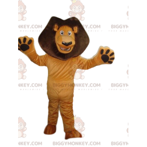 BIGGYMONKEY™ mascot costume of Alex, the famous lion from the