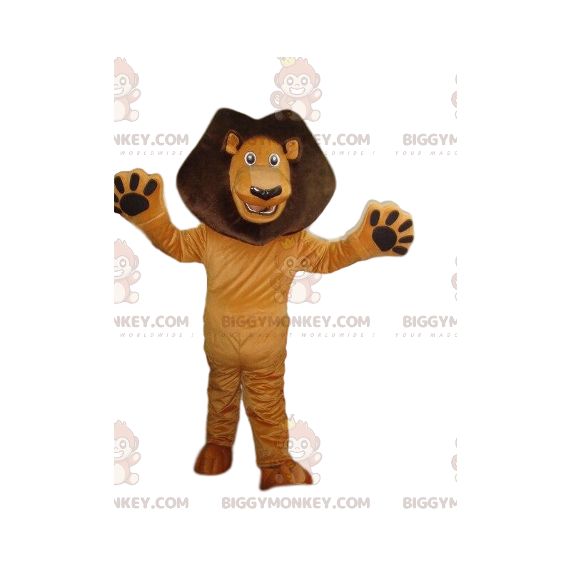 BIGGYMONKEY™ mascot costume of Alex, the famous lion from the