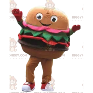 Στολή μασκότ Burger BIGGYMONKEY™, κοστούμι γρήγορου φαγητού
