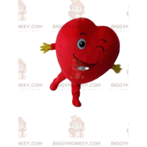 Στολή μασκότ BIGGYMONKEY™ Giant Red Heart που κλείνει το μάτι - Μη ταξινομημένες μασκότ - BIGGYMONKEY_08913 - BiggyMonkey.com