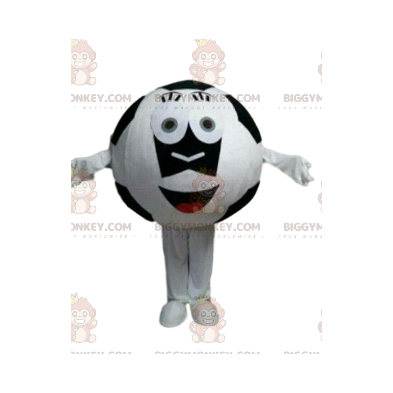 Black and White Soccer Ball BIGGYMONKEY™ Mascot Costume, Giant