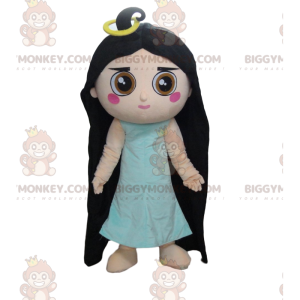 BIGGYMONKEY™ mascottekostuum meisje met lang haar