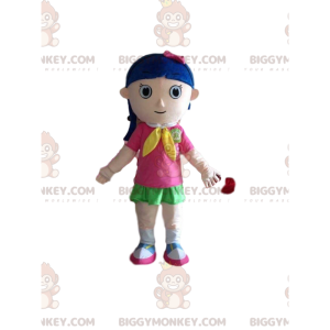 Costume de mascotte BIGGYMONKEY™ de fillette, costume