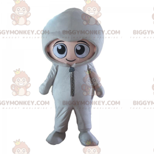 Boy BIGGYMONKEY™ mascot costume in jumpsuit, astronaut costume