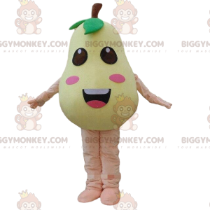 Disfraz de mascota de pera amarilla BIGGYMONKEY™, disfraz de