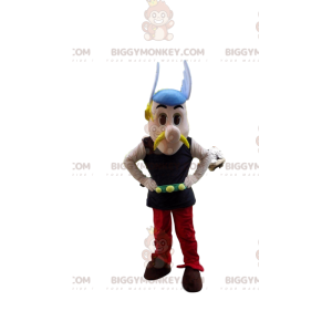 Traje de mascote BIGGYMONKEY™ de Asterix, famoso gaulês em