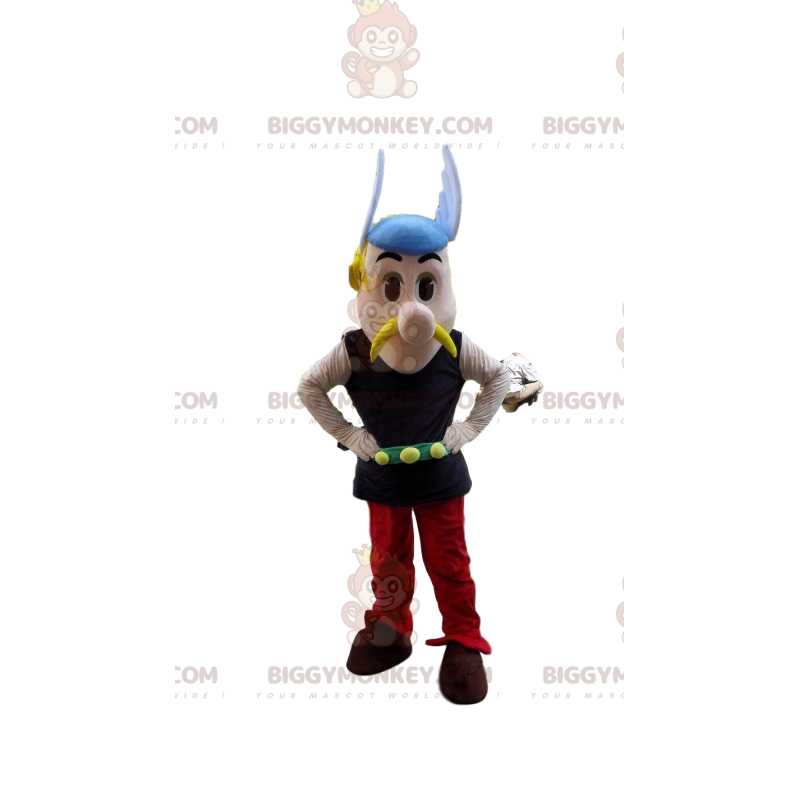 Kostium maskotki BIGGYMONKEY™ Asterixa, słynnej Galii w Asterix Kostium maskotki BIGGYMONKEY™ Asterixa, słynnej Galii w Asterix
