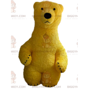 Costume da mascotte BIGGYMONKEY™ orso giallo gonfiabile