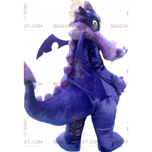 Kostým fialového a fialového draka BIGGYMONKEY™ maskota –