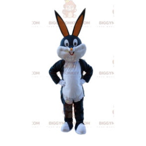 Disfraz de mascota Bugs Bunny gris y blanco de Looney Tunes BIGGYMONKEY™ - Mascotas personajes famosos - BiggyMonkey.com