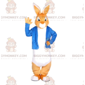 Bunny BIGGYMONKEY™ mascottekostuum aankleden Stijlvolle